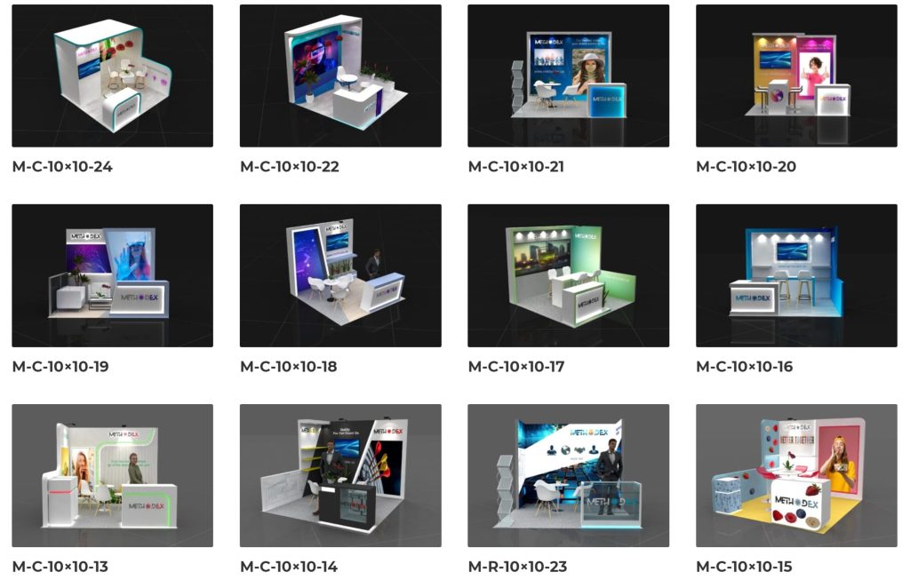 0×10 Trade Show Booth Rentals & Displays