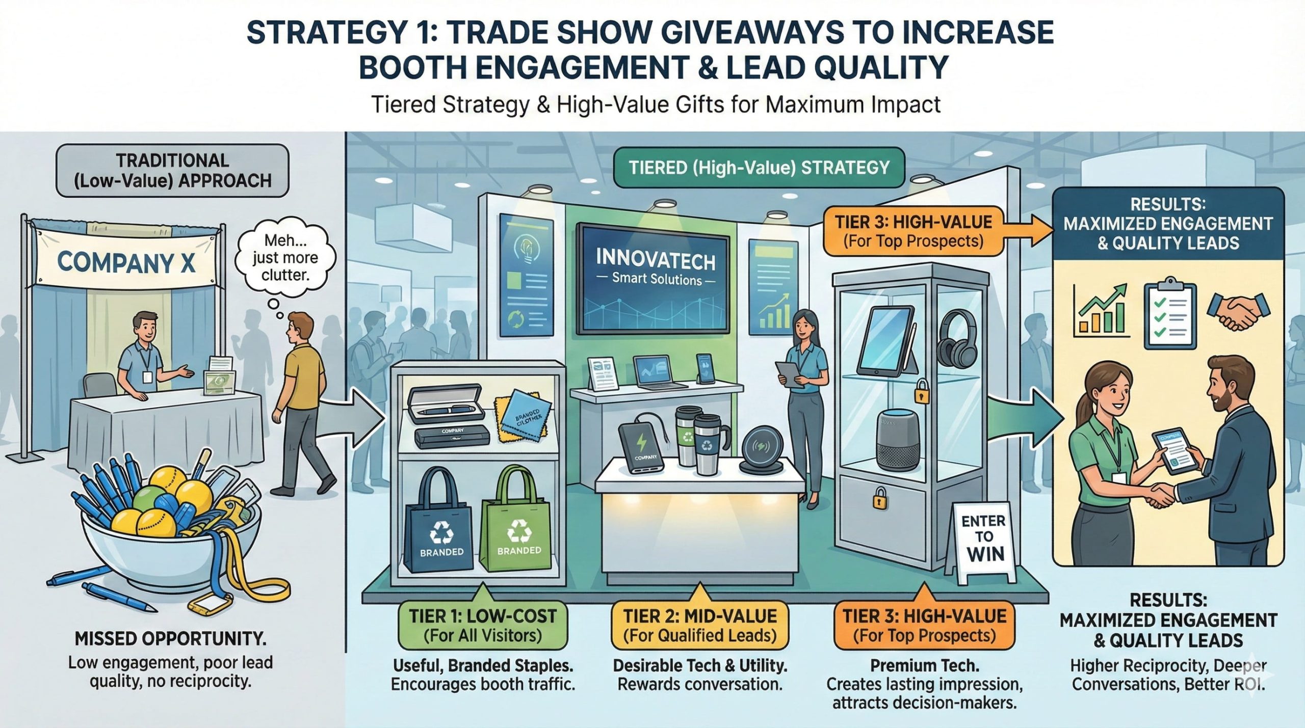 10x10 Trade Show Booth Giveaways
